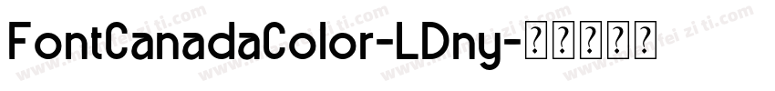 FontCanadaColor-LDny字体转换