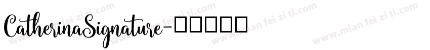 CatherinaSignature字体转换