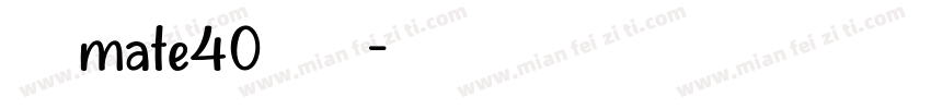 华为mate40保时捷字体转换