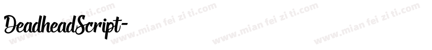 DeadheadScript字体转换