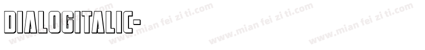 Dialogitalic字体转换