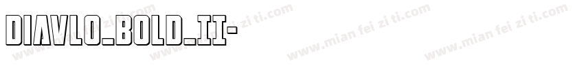Diavlo_BOLD_II字体转换
