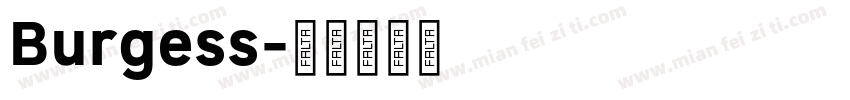 Burgess字体转换