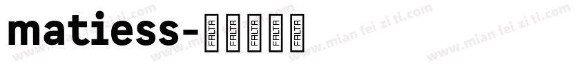 matiess字体转换
