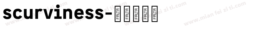 scurviness字体转换