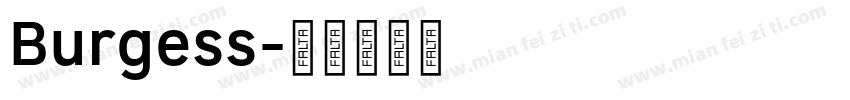 Burgess字体转换