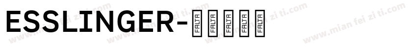 ESSLINGER字体转换