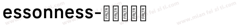 essonness字体转换