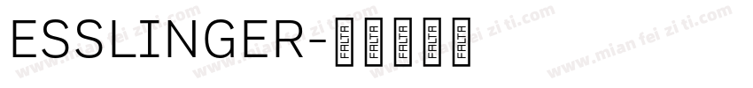 ESSLINGER字体转换