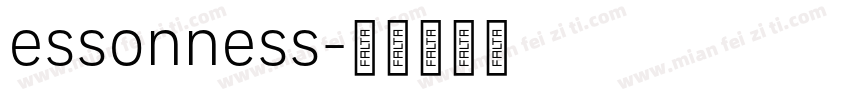 essonness字体转换
