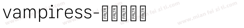 vampiress字体转换