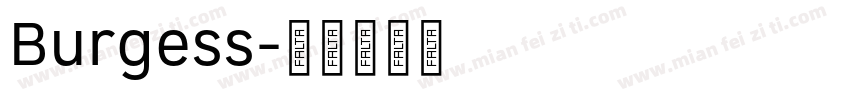 Burgess字体转换