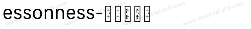 essonness字体转换