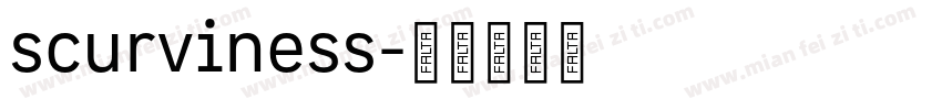 scurviness字体转换