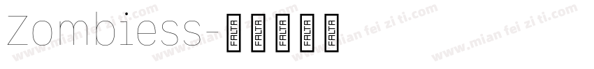 Zombiess字体转换