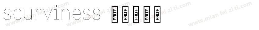 scurviness字体转换
