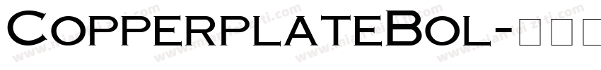 CopperplateBol字体转换