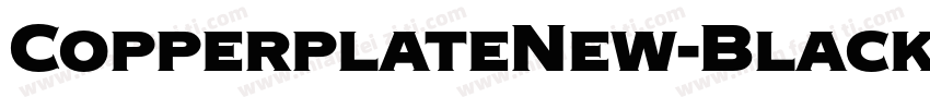 CopperplateNew-Black字体转换