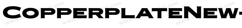 CopperplateNew-Black字体转换
