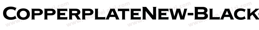 CopperplateNew-Black字体转换
