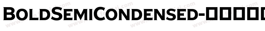 BoldSemiCondensed字体转换