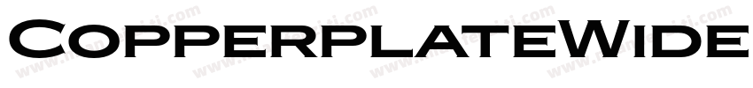 CopperplateWideRegular字体转换