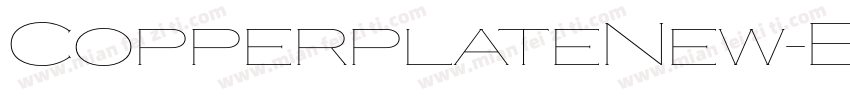 CopperplateNew-Black字体转换
