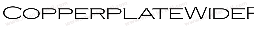 CopperplateWideRegular字体转换