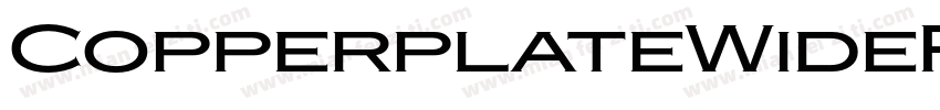 CopperplateWideRegular字体转换