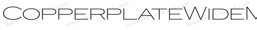 CopperplateWideMedium字体转换
