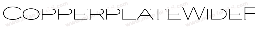 CopperplateWideRegular字体转换