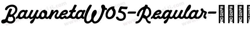 BayonetaW05-Regular字体转换