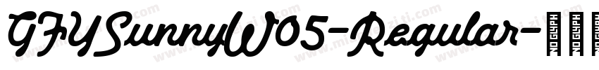 GFYSunnyW05-Regular字体转换