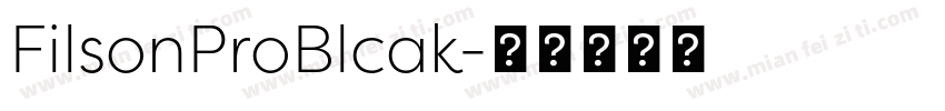 FilsonProBlcak字体转换