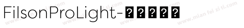 FilsonProLight字体转换