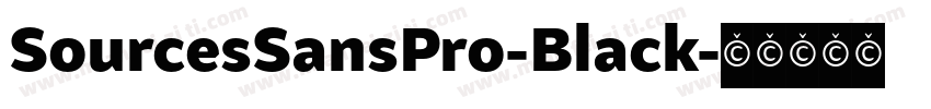 SourcesSansPro-Black字体转换