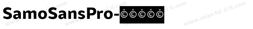 SamoSansPro字体转换