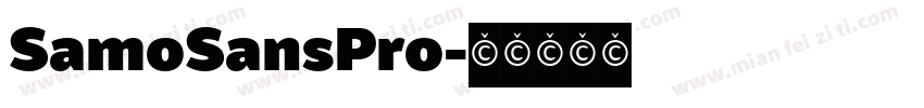 SamoSansPro字体转换