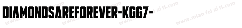 Diamondsareforever-KGg7字体转换