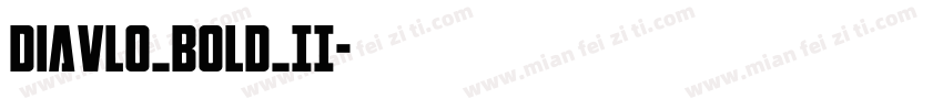 Diavlo_BOLD_II字体转换
