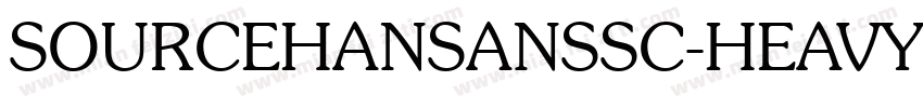 SOURCEHANSANSSC-HEAVY-GBPC字体转换