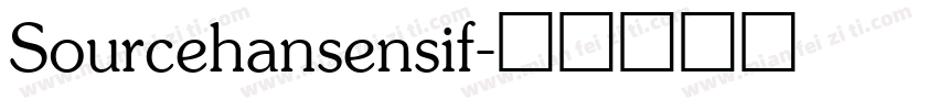 Sourcehansensif字体转换