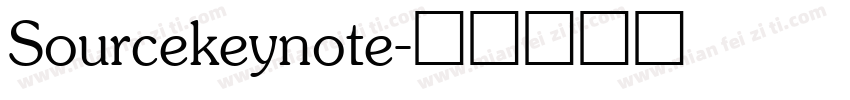 Sourcekeynote字体转换
