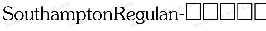 SouthamptonRegulan字体转换