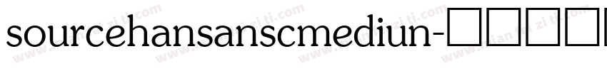 sourcehansanscmediun字体转换