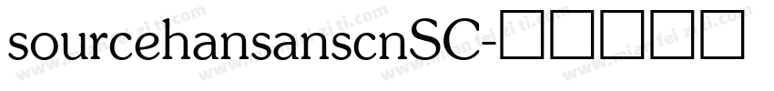 sourcehansanscnSC字体转换