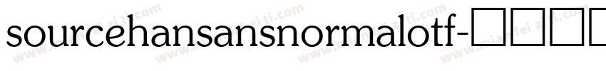 sourcehansansnormalotf字体转换