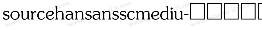 sourcehansansscmediu字体转换