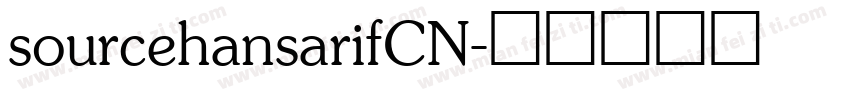 sourcehansarifCN字体转换