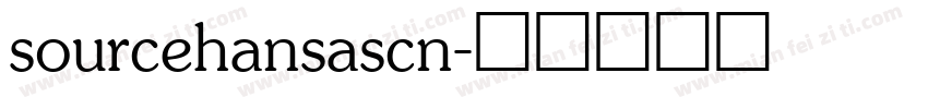 sourcehansascn字体转换